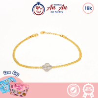 Gelang Emas 16k Rantai Flowers Colour
