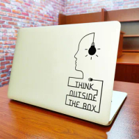Think out of Box Inspiring Quotes Laptop Sticker for Macbook Sticker Air 11 13" 15" Pro Retina Mac Book Skin Acer Notebook Decal