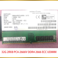 1PCS 32GB 32G RAM 2RX8 PC4-2666V DDR4 2666 ECC UDIMM For SK Hynix Memory