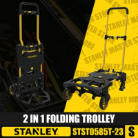 STANLEY STST0585T-23 2in1 Folding Trolley Trailer Shopping Trolley Portable Flat Trolley Small Pull Trolley Handling Trolley
