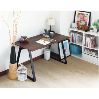 【AS雅司設計】AS-查倫胡桃色簡易工作桌-120x60x75.5cm有兩色可選須自行組裝
