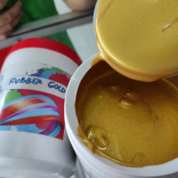Rubber Gold/Tinta gold/Tinta emas waterbase 1kg