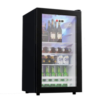 【SongSH】（58L）冰箱冷藏櫃展示櫃紅酒櫃家用商用透明玻璃門飲料冷藏(冰箱/冷藏櫃/展示櫃)