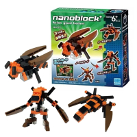 【nanoblock 河田積木】Nanoblock迷你積木-大虎頭蜂組-戰艦-機器人(PBH-011)