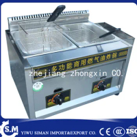 stainless steel chinese gas deep fryer machine