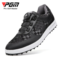 รองเท้ากอล์ฟผู้ชาย PGM สีดำ (XZ224) แบบผูกเชือกอัตโนมัติ Auto Golf Shoe Size EU : 40-45