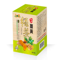 【自然緣素】即期品-薑黃綠茶錠-紅薑黃+綠茶 180粒/盒 全素(賞味期:2024/09/05)