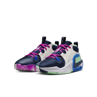 NIKE 籃球鞋 女鞋 大童 運動鞋 包覆 緩震 AIR ZOOM CROSSOVER 2 SE GS 藍白 FN4999-001