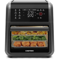 HAOYUNMA Air Fryer Oven -12-Quart 6-in-1 Rotisserie Oven and Dehydrator, with Digital Timer and TouchscreenDishwasher-Safe Parts
