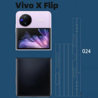 Full Cover 3M Colorful Anti-Scratch Phone Sticker For Vivo X Flip Back Protector Matte Film For Vivo X Fold Skin Cover