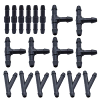 18pcs Car Wiper Spray Pipe Joint Nozzle for Mustang Shelby SYNus King Fusion Focus F-150 Transit Ranger