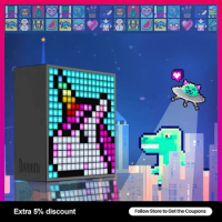 Divoom Mosaic Pixel Art Bluetooth Speaker Pixel Alarm Clock Creative Gifts DIY Desktop Ornaments LED Gaming Atmosphere Lights