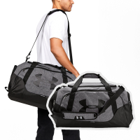 Under Armour 健身包 Undeniable 3 灰 黑 大容量 可調背帶 手提包 側背包 旅行袋 UA 1300213042