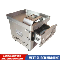 850W Meat Slicer Commercial Electric Automatic Fresh Meat Slicer Shredded Meat Machine