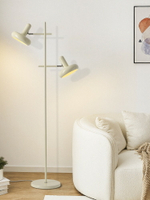 【免運】可開發票 立燈 奶油風落地燈北歐簡約現代客廳沙發旁創意雙頭臥室書房裝飾氛圍燈