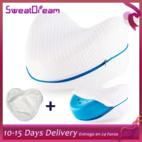 Memory Cotton Leg Pillow for Side Sleeper Sciatica Relief Sleeping Orthopedic or Pillowcase Pregnancy Body Memory Foam Pillow