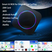 Carplay Android Auto Smart Car Box AI Voice Navigation Android Apple Wireless Projection Video TV Box