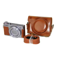 Camera Bag PU Case With Strap For Canon Powershot G9X G9XII G9X Mark II Accessories @