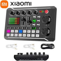 Xiaomi Sound Card and Audio Interface with DJ Mixer Effects And Voice Changer,Bluetooth Stereo Audio Mixer,For Youtube Streaming