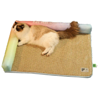【Animali】寵物涼感夏日草蓆床墊小窩(涼感 床墊 軟墊 透氣三明治蜂窩網眼結構)