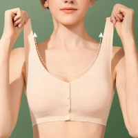 BIMEI Front-Closure Bra Cotton Mastectomy Bra Pocket Bra Women's Cotton Front-Closure Leisure Bra8405