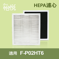 【怡悅HEPA濾心】(三片量販包)適用國際F-P02HT6空氣清淨機 同F-P02H（三片免運量販包）