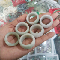 Cincin Batu Giok Birma Burma Natural Lebar