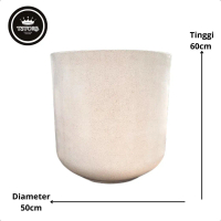 Pot Tanaman Teraso Model Kapsul | Pot Terazzo Gentong Portable Glossy