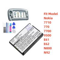 Mobile, SmartPhone Battery For Nokia 7710 770 7700 9500 E61 E62 N800 N92 Nokia BP-5L Capacity 1300mAh / 4.81Wh Type Li-ion