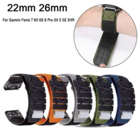 Sport Nylon Loop Strap for Garmin Fenix 7 6X 6S 6 Pro 5X 5 5S 3HR Bracelet for Garmin 22mm 26mm Belt Watch Bands Accessories