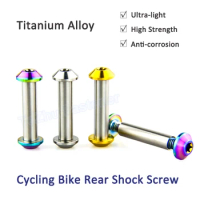 1Pcs Titanium Bolt Cycling Bike Rear Shock Screws MTB Road Bike Shock Turning Point Folding Speed Brake Softtail Repair Part