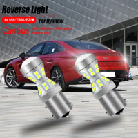 2pcs Canbus No Error LED Reverse Lights Blub Backup Lamp P21W BA15S 1156 For Hyundai Kona Santa Fe Tiburon Sonata Elantra Accent