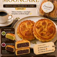 ERMARITA MOONCAKE  Mooncake premium jumbo 200gr Tekstur lembut • rasa legit •