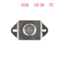 95 Celsius 250V 60A Rectangle Normally Closed Thermostat - Temperature Limiter KSD306 for Otlan Instant Water Heater