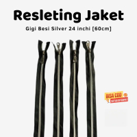 Resleting Jaket Besi Silver 60cm – Kuat, Awet, Dan Premium untuk Jaket Dewasa