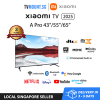 Five year warranty 【NEW 2025】Xiaomi A Pro 43" | 55" | 65" | 4K UHD | QLED Display | 60Hz | | Assista
