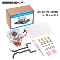 GeeekPi Orange Pi 5 Orange Pi 5B Low-Profile ICE-Tower CPU RGB LED Light Cooling Fan Radiator