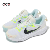 Nike 童鞋 Star Runner 4 NN PS 中童 白 黑 螢光綠 運動鞋 HQ3470-101