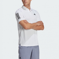 adidas 愛迪達 上衣 男款 短袖上衣 運動 網球 CLUB 3STR POLO 白 HS3268