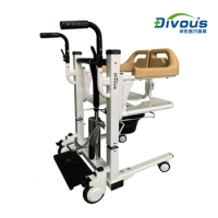 High Quality Disabled Hydraulic Transfer Wheelchair Patient Transfer Machine Toilet Commode Chair
