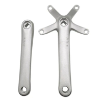 Bicycle Crank Aluminum Alloy Bike Crankset BCD130mm for Brompton 3Sixty Folding Bike Accessories,Silver