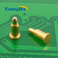 Tangda DHL/EMS D2*5.5mm 1000PCS pogo pin connector Mobiles Battery spring 1P Thimble Surface Mount SMD gold plate 1u" 1.2A