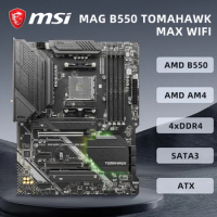 MSI MAG B550 TOMAHAWK MAX WIFI Motherboard AMD B550 Chipset Supports AMD Ryzen 9 5950X 5900X Ryzen 7 5800X3D CPU DDR4 128GB ATX