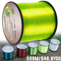 A Single Unit of 500 Meters/546.8 Yards of Super Strong Nylon Fishing Line, with a Capacity of 1.2KG