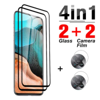 4-in-1 Cover Tempered Glass For Xiaomi Redmi K 30 k30 Pro Screen Protector For Redmi K30 Pro Zoom K 40 K40 Pro Camera Lens Film