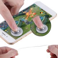 Round Game Joystick Mobile Phone Rocker for iphone for Android Metal Button Controller Smartphone Suction Cup Gamepad