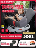 感恩蓋亞安全座椅兒童汽車用0-4-6-12歲寶寶嬰兒車載用360°旋轉