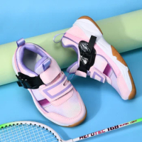 Professional Kids Badminton Volleyball Sport Training Shoes Top Quality Boys Girls Athletic Table Tennis Shoes A227
