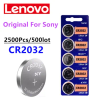 2500PCS Original for sony CR2032 Cell Button 3V DL2032 ECR2032 Lithium Li-ion Battery for Electronic Watch LED Light Toy Remote