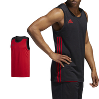Adidas 3G Speed 愛迪達 黑紅 白 雙面穿團體籃球服 球衣 透氣 上衣 刺繡 無袖 背心 DY6588